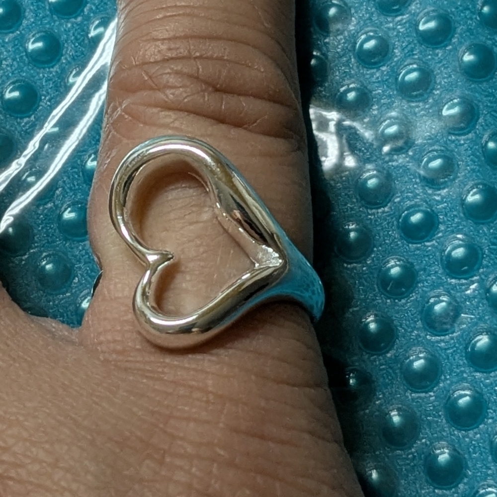 925 Sterling Silver Heart Charm Ring For Women Wedding Engagement Fashion Jewelr